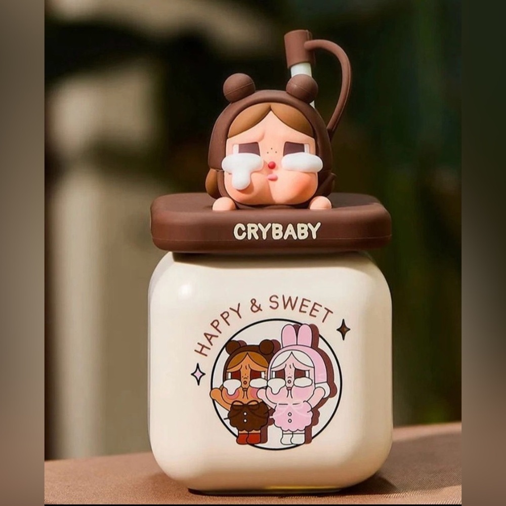 Crybaby‎ Crying Again Straw Cup Unopened, QR code on back to prove authenticity